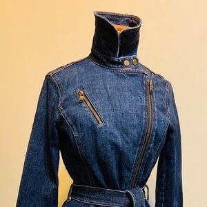 Ralph Lauren Denim Belted Trench Dress